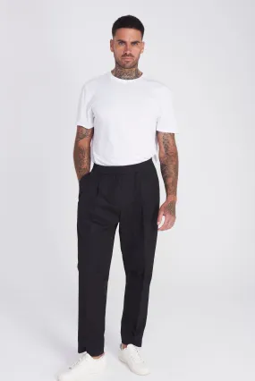 Rome Cotton Trouser in Black