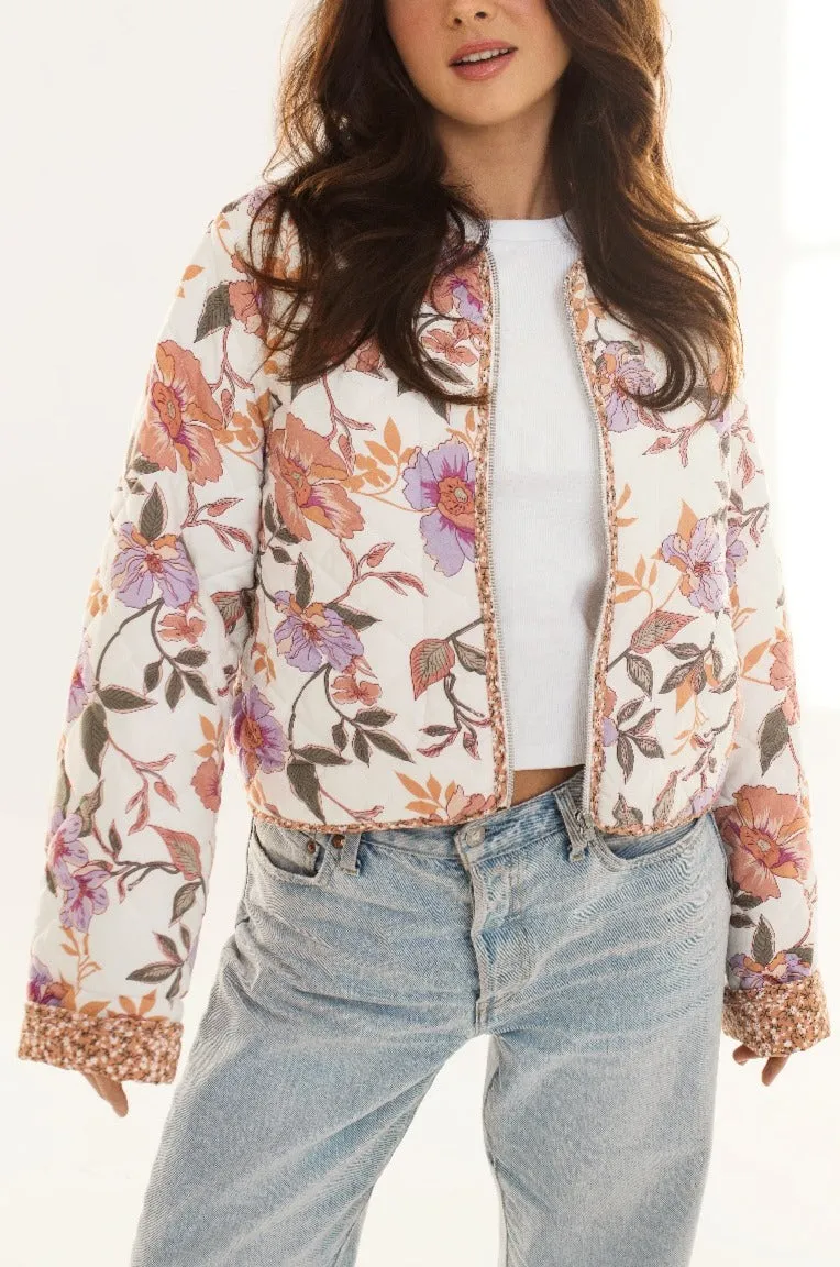 Scarlette | Quilted Floral Jacket