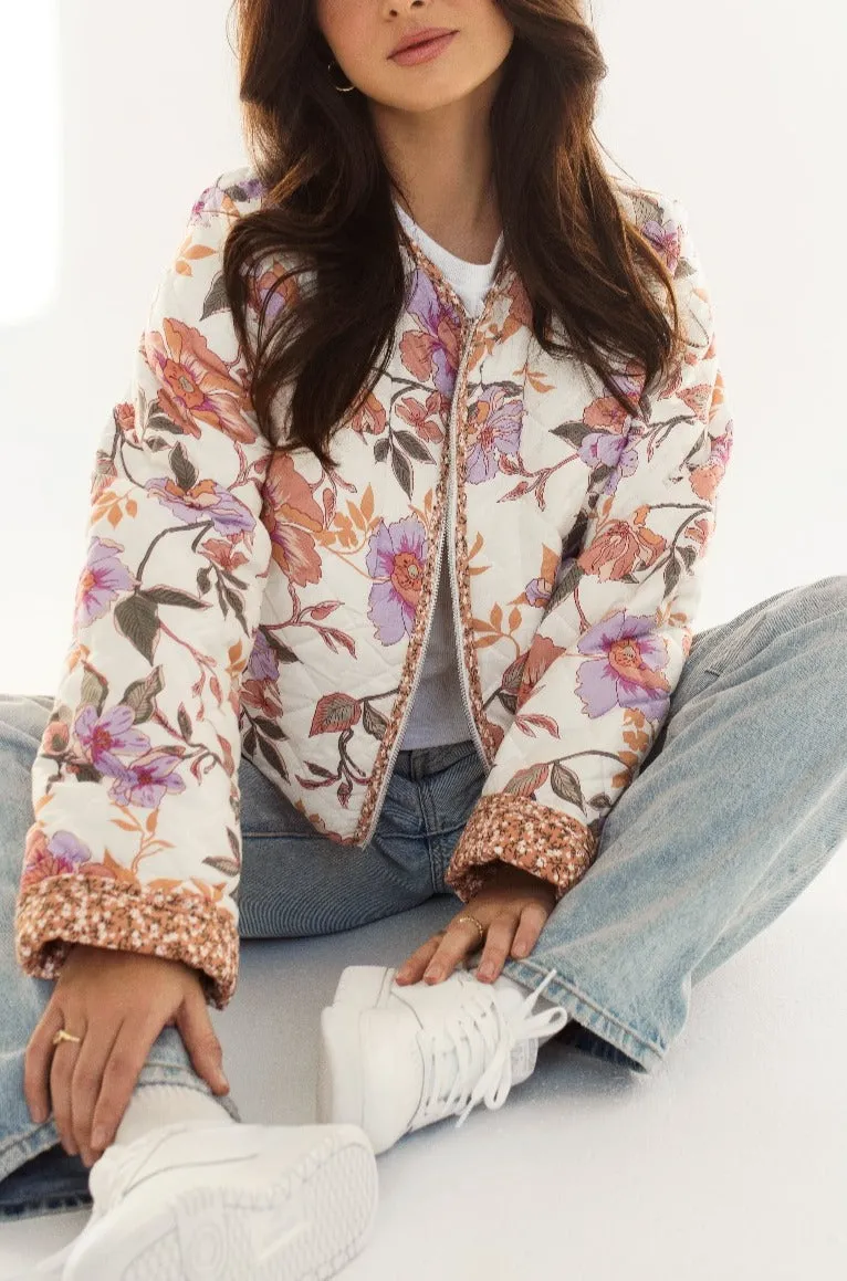 Scarlette | Quilted Floral Jacket