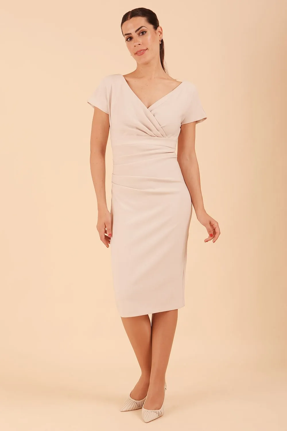 Seed Brooke Cap Sleeve Pencil Dress