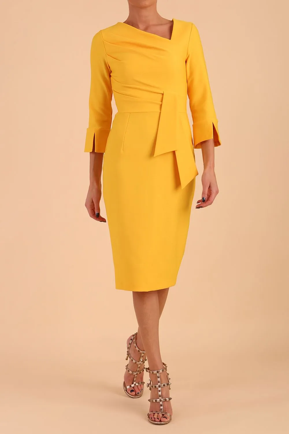 Seed Orla Asymmetric Pencil Dress