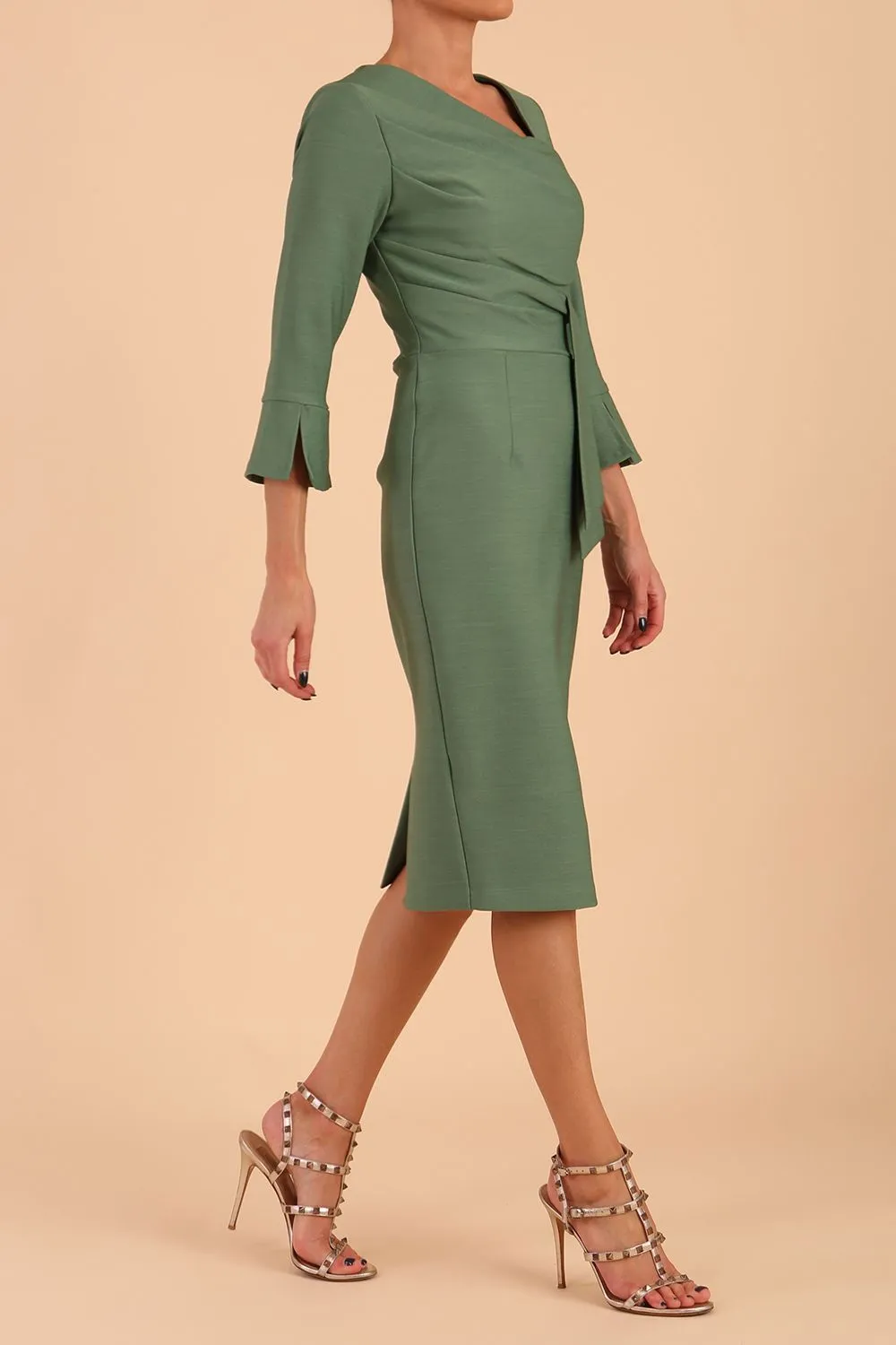 Seed Orla Asymmetric Pencil Dress