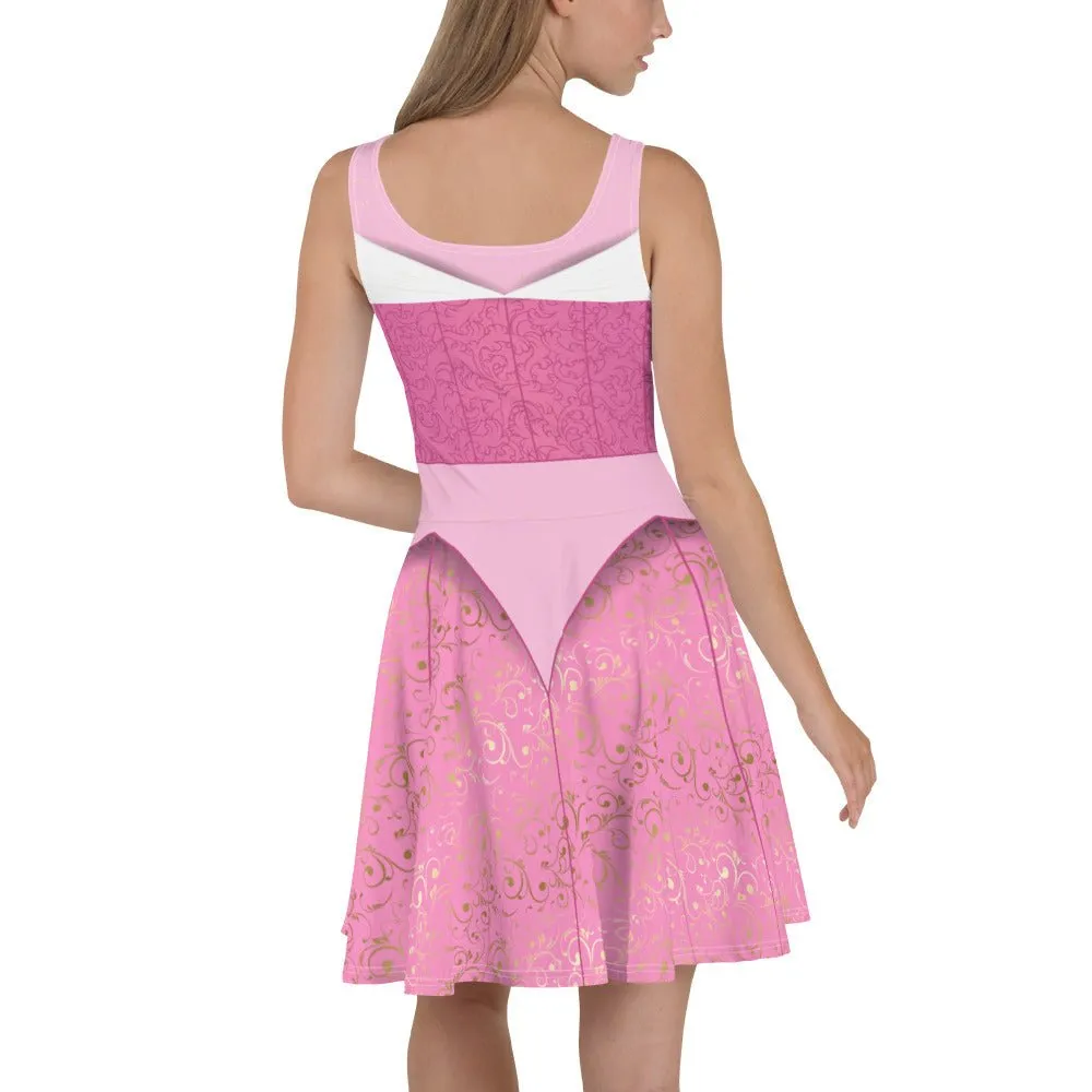 Sleeping Princess Skater Dress- Running Costume, Cosplay