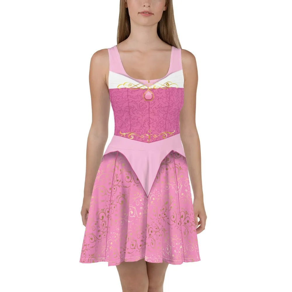 Sleeping Princess Skater Dress- Running Costume, Cosplay