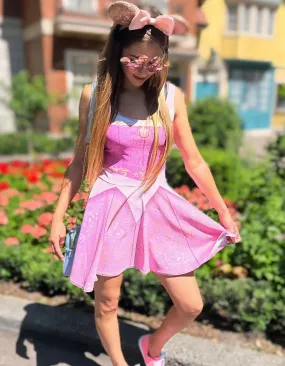 Sleeping Princess Skater Dress- Running Costume, Cosplay