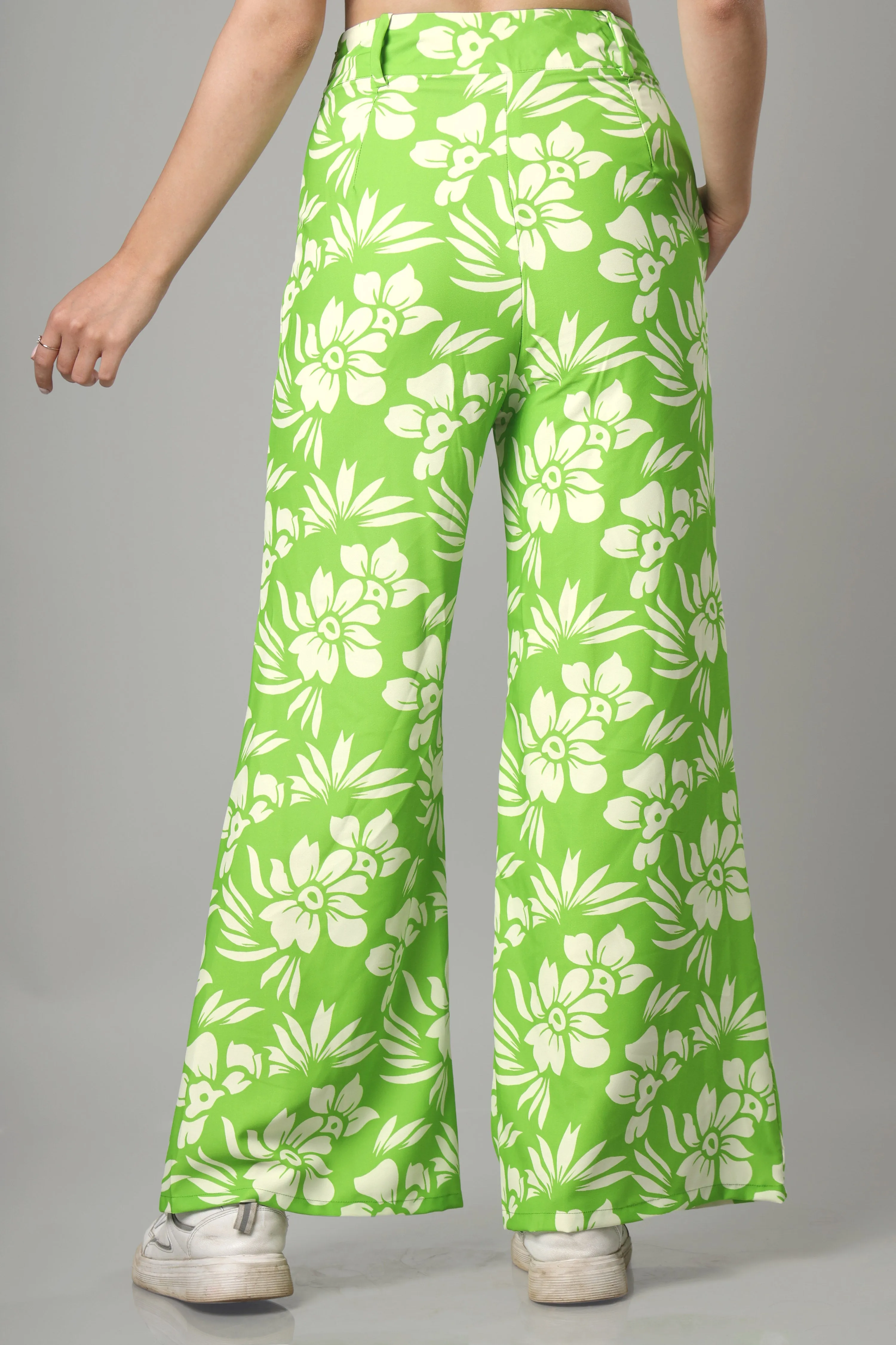 Smart Neon Floral Ladies Bottom Wear