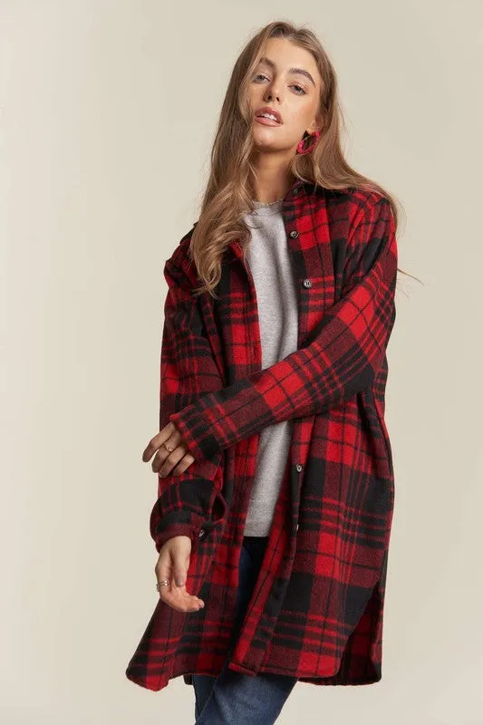 So Very Merry Buffalo Plaid Shacket