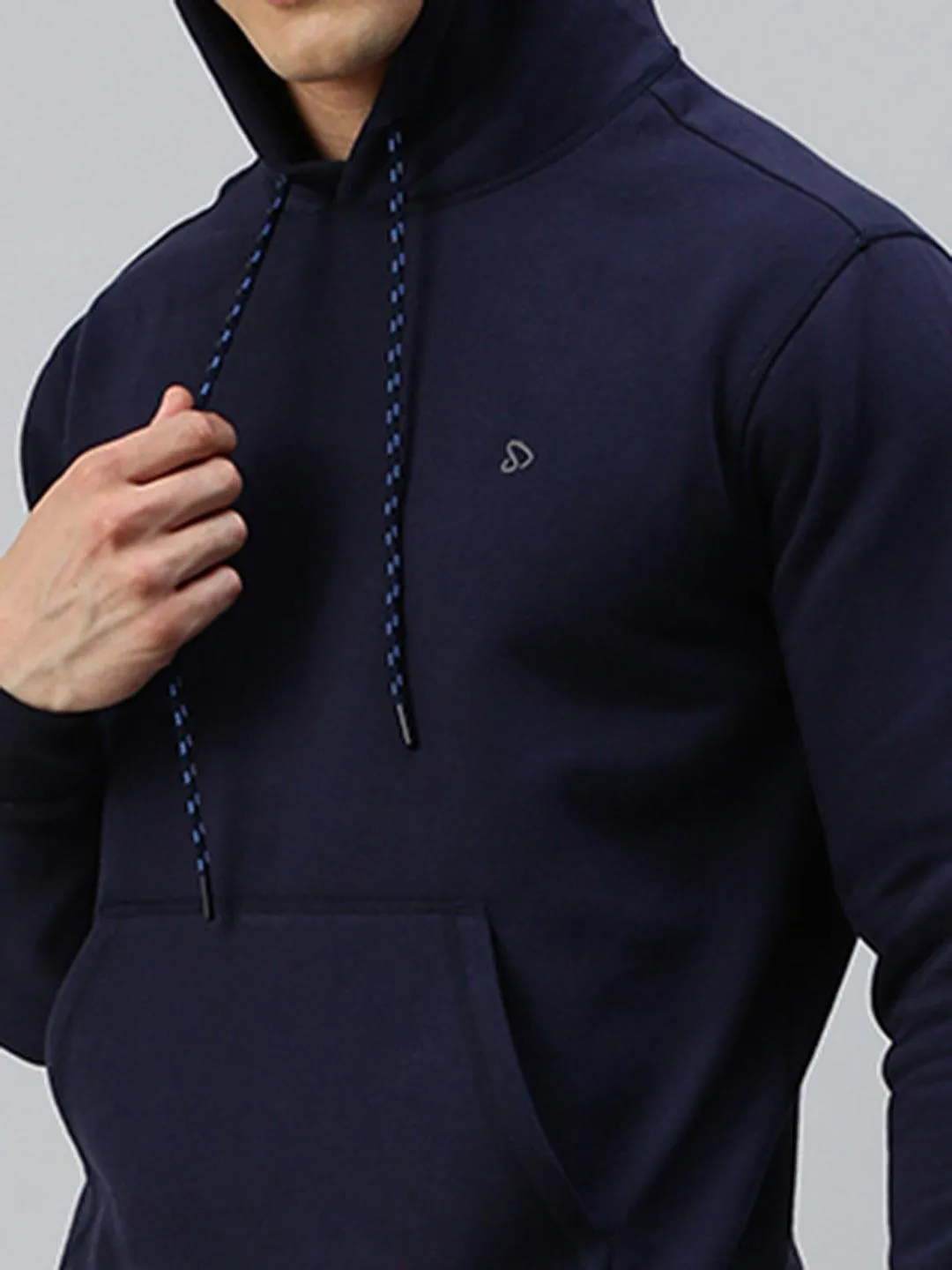 Sporto Ultra Fleece Hooded Sweatshirt for Men with Kangaroo Pocket | Navy