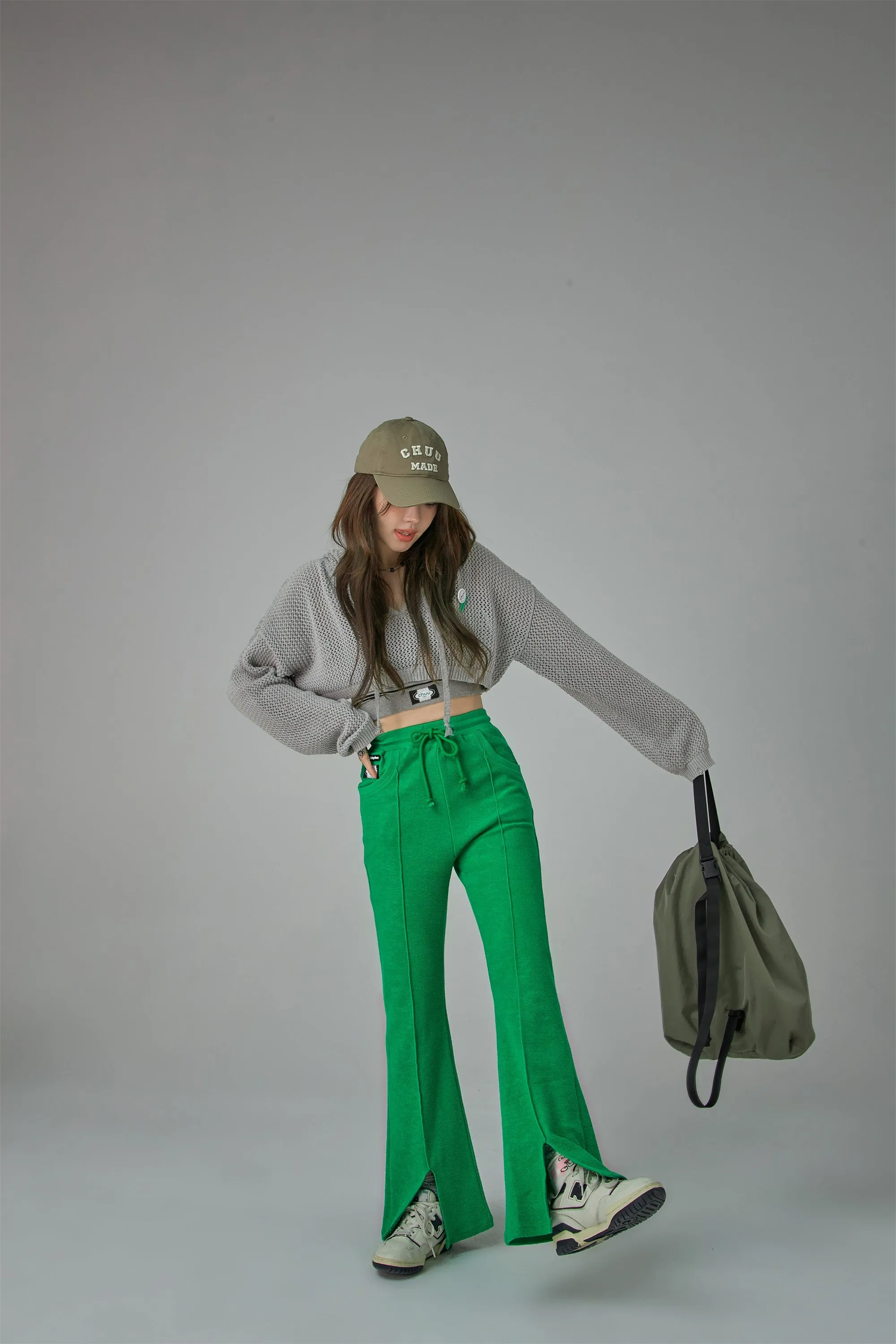 Strolling High Waist Flared Casual Pants