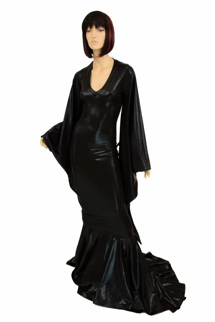 Succubus Sleeve Puddle Train Gown