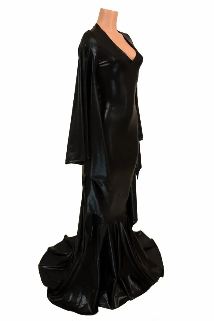 Succubus Sleeve Puddle Train Gown