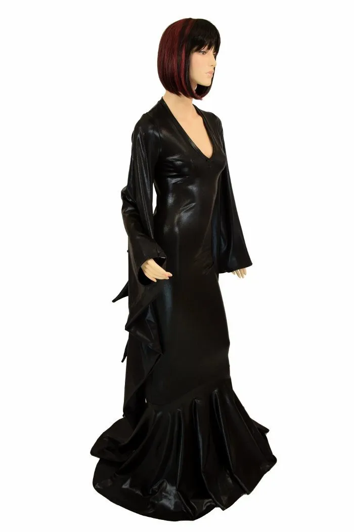 Succubus Sleeve Puddle Train Gown