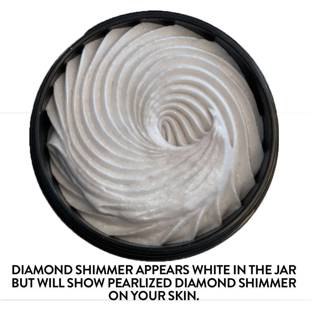 Super Level 3 Diamond Shimmer Organic Whipped Body Butter Moisturizing 4.0 oz