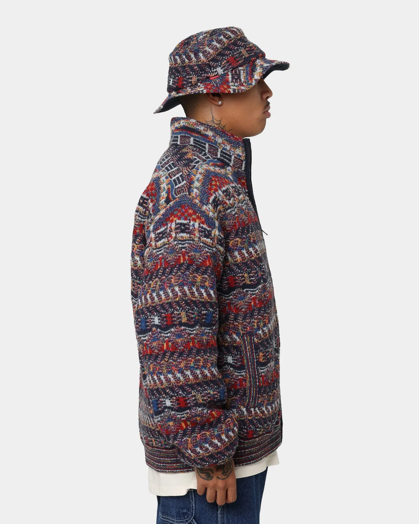 Supreme X Missoni Reversible Knit Jacket Navy