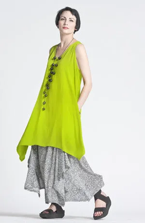 Tahiti Top in Lime Crinkle