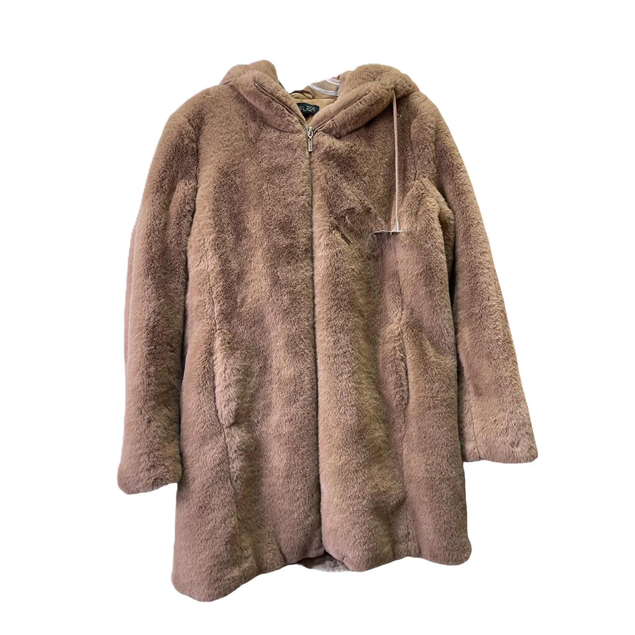 Tan Coat Faux Fur & Sherpa By Rachel Zoe, Size: M