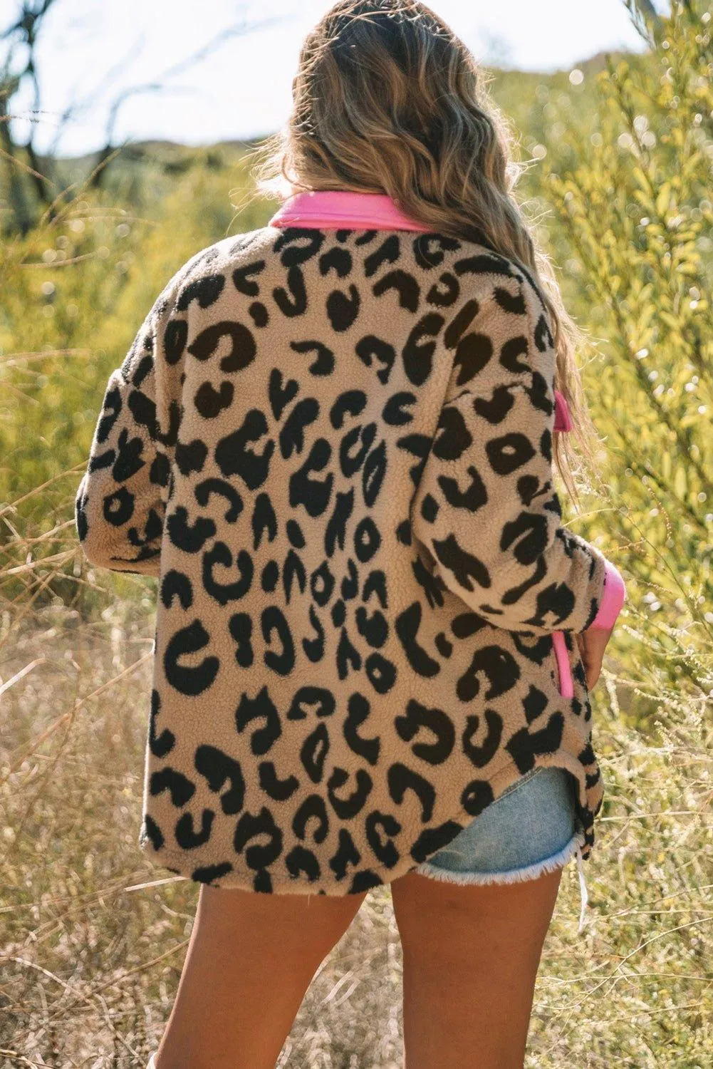 Teddy Bear Leopard Shacket