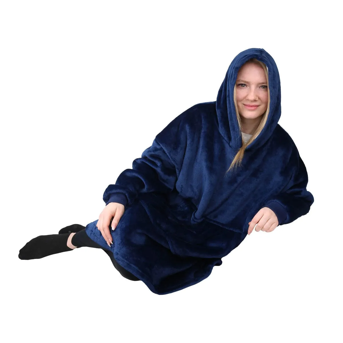 The Blankie" Sherpa Hoodie Blanket