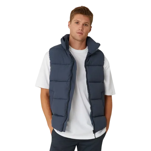 The Hanam Puffer Vest - Petrol