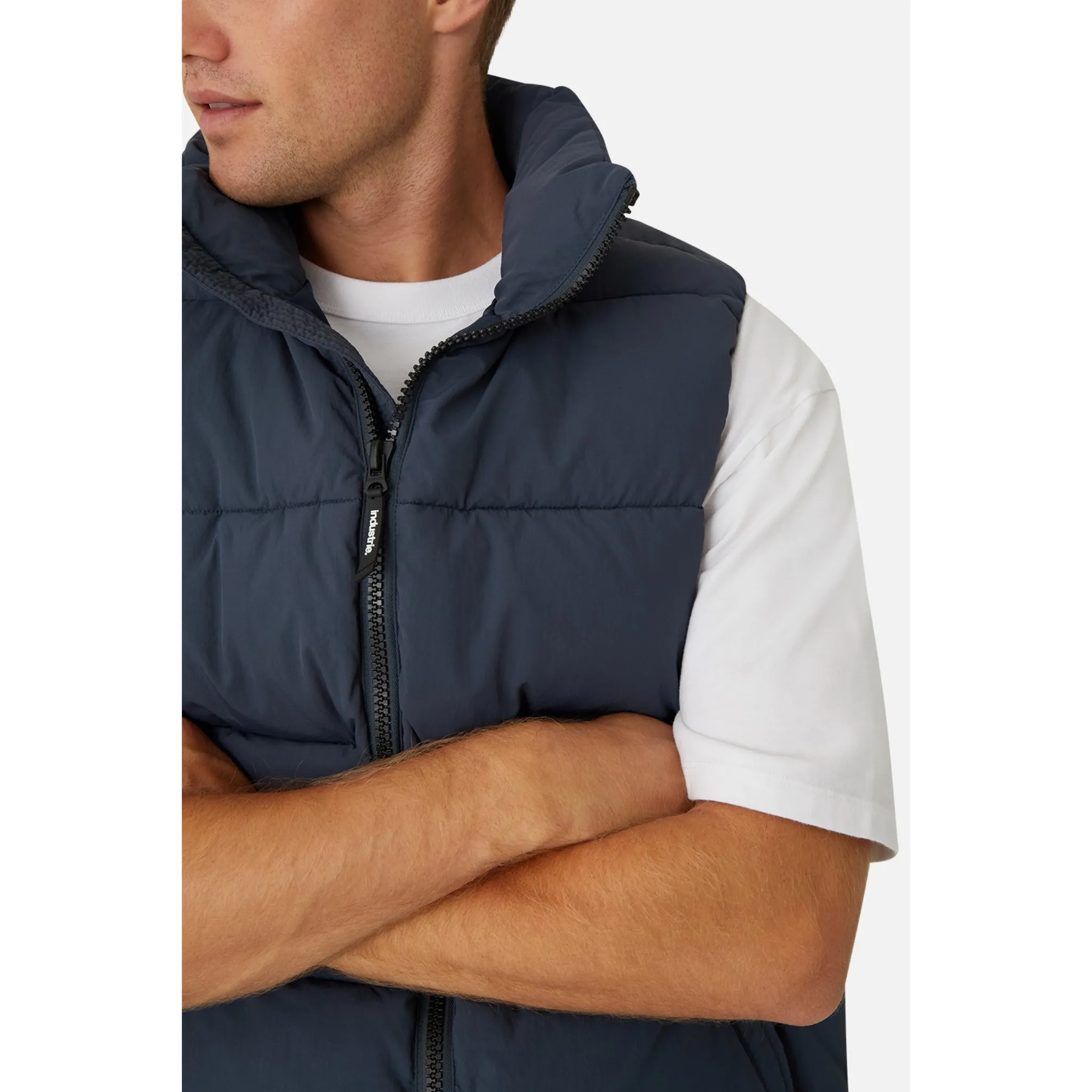 The Hanam Puffer Vest - Petrol