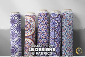 Tiles Print Apparel Fabric 3Meters , 9 Designs | 8 Fabrics Option | Moroccan Fabric By the Yard | 035