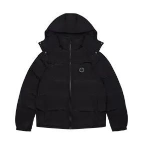 Trapstar Irongate Detachable Hooded Puffer Jacket - Blackout Edition