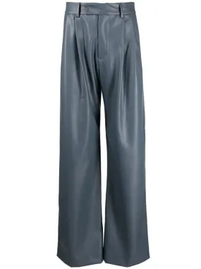 Vegan Pleat Trousers