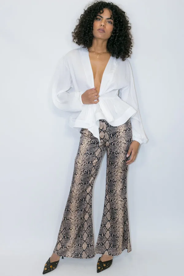 W765 SNAKESKIN FLARED PANT (XL, XXL, XXXL)