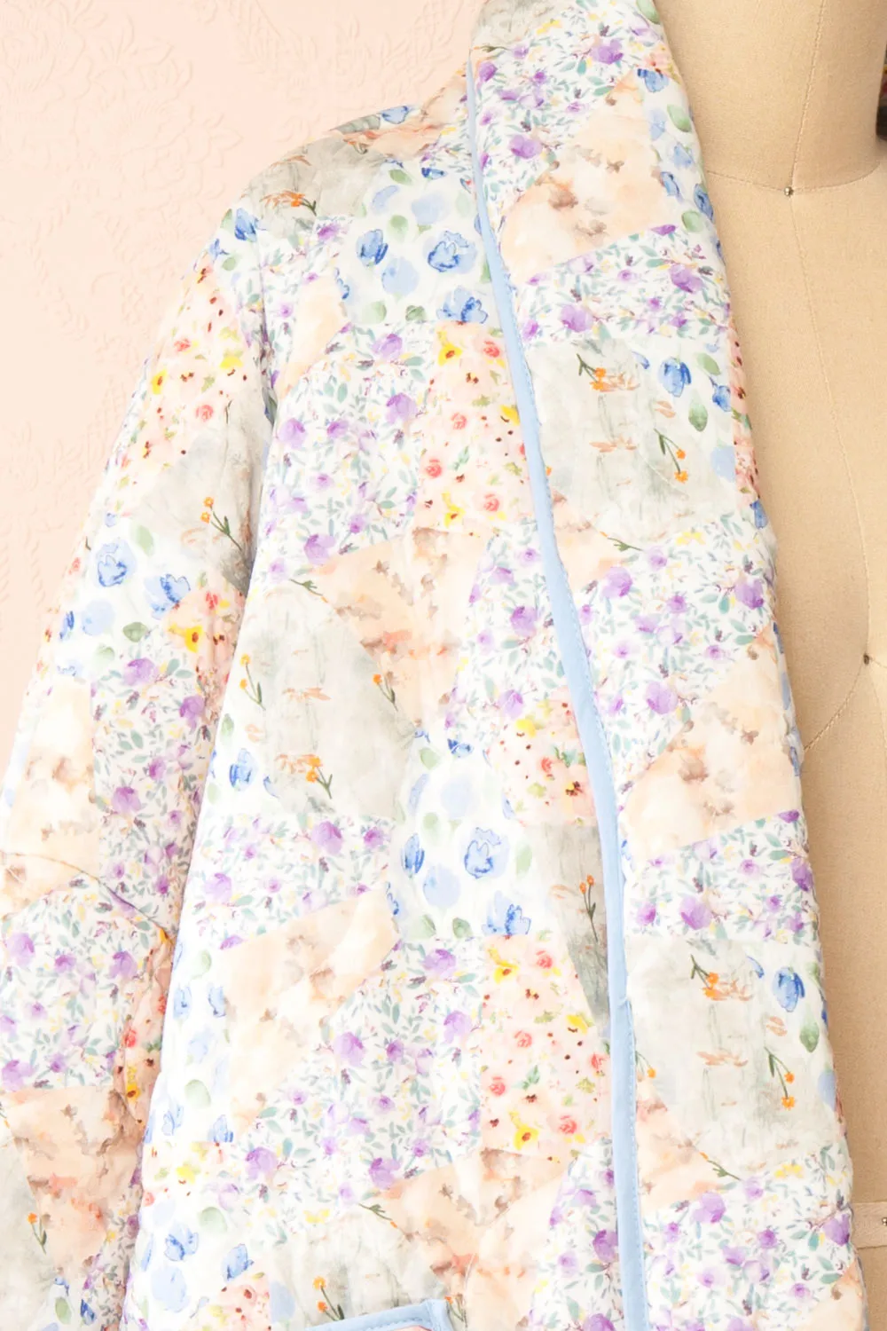 Wittie Floral | Quilted Pastel Floral Jacket