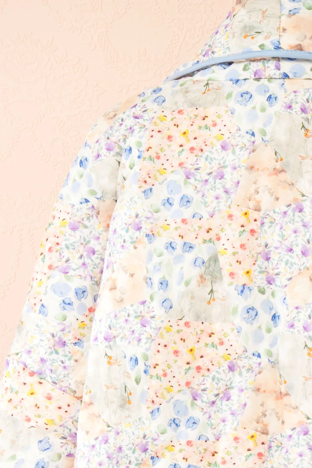 Wittie Floral | Quilted Pastel Floral Jacket