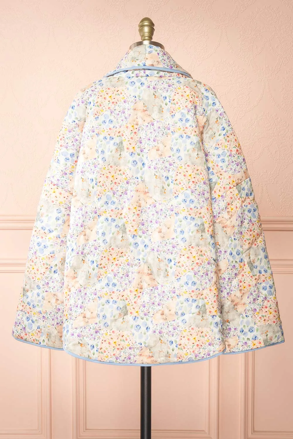 Wittie Floral | Quilted Pastel Floral Jacket