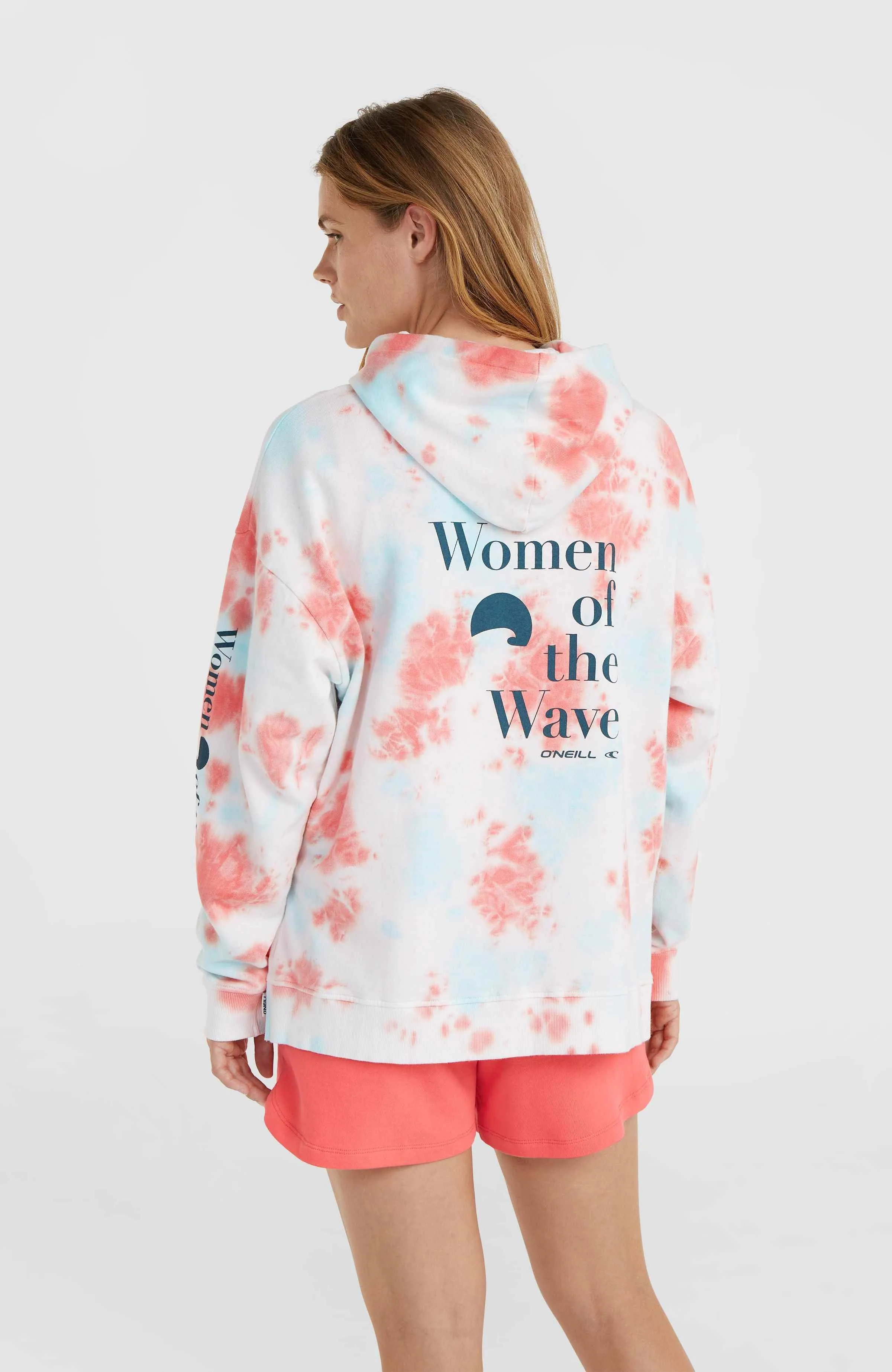 Women of the Wave Hoodie | Pink Ice Cube Tie Dye