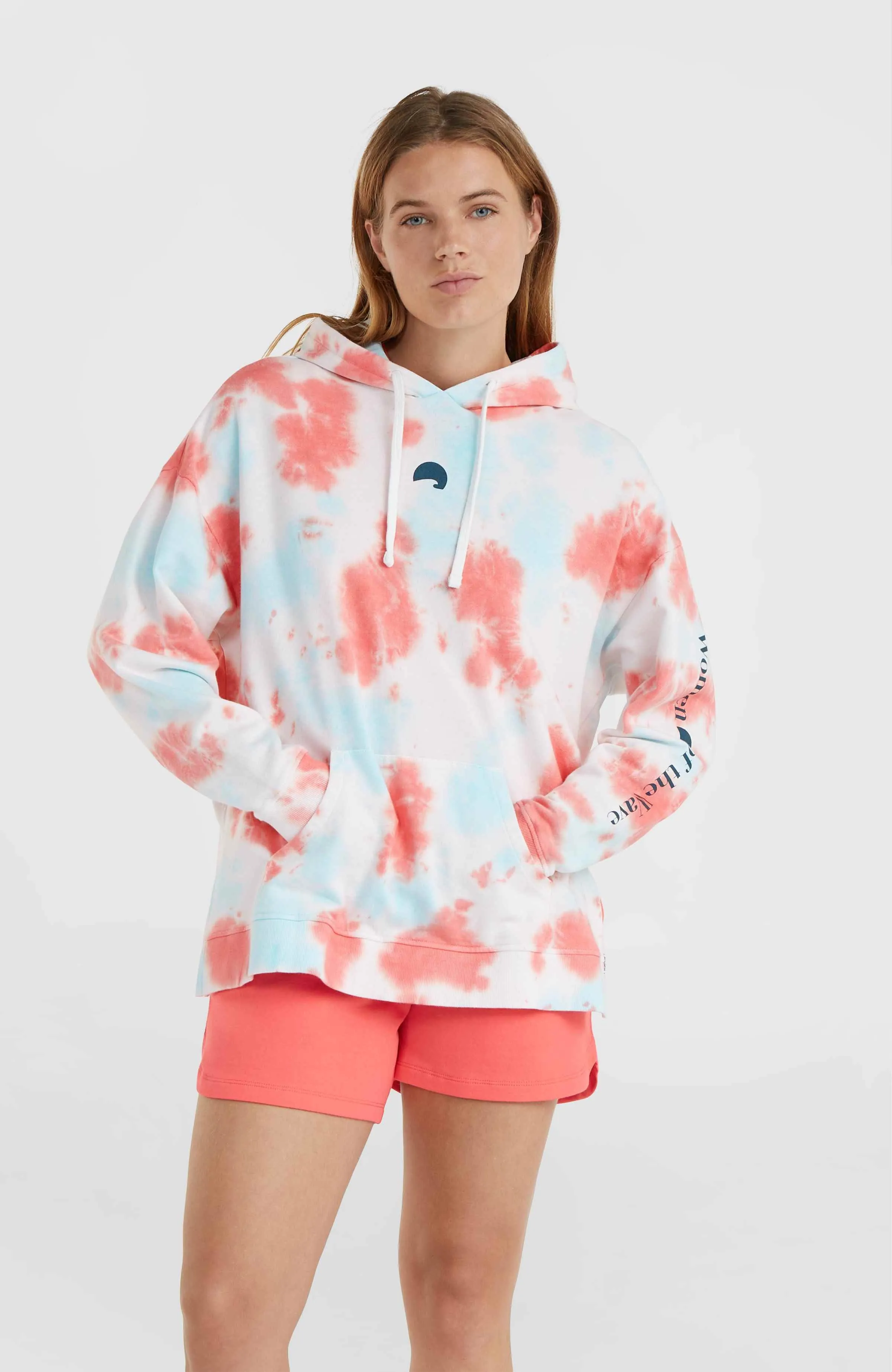 Women of the Wave Hoodie | Pink Ice Cube Tie Dye