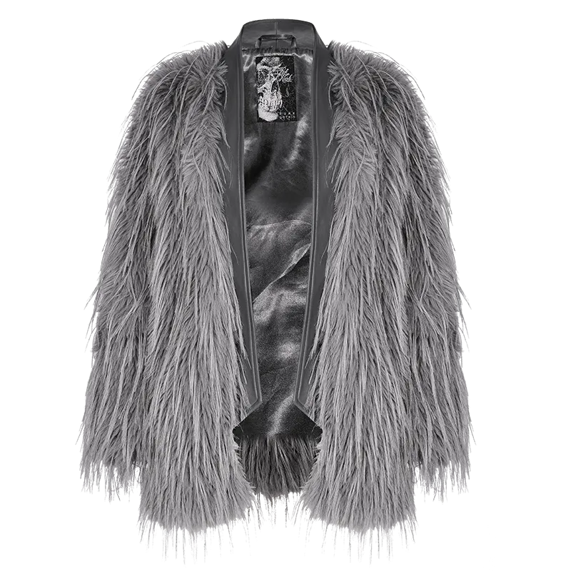 Women's Gothic Faux Fur Coat