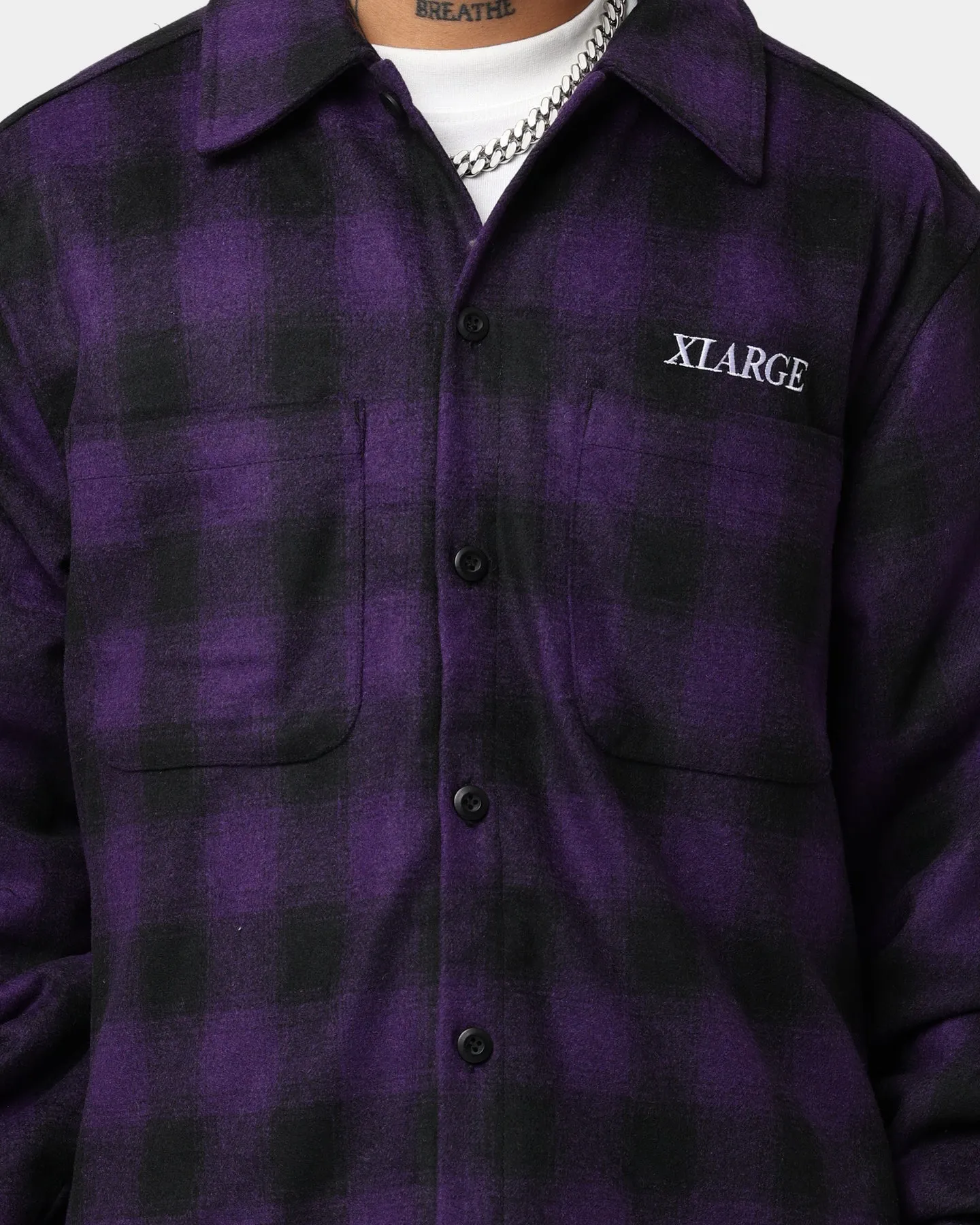 X-Large Rip Jacket Black/Purple