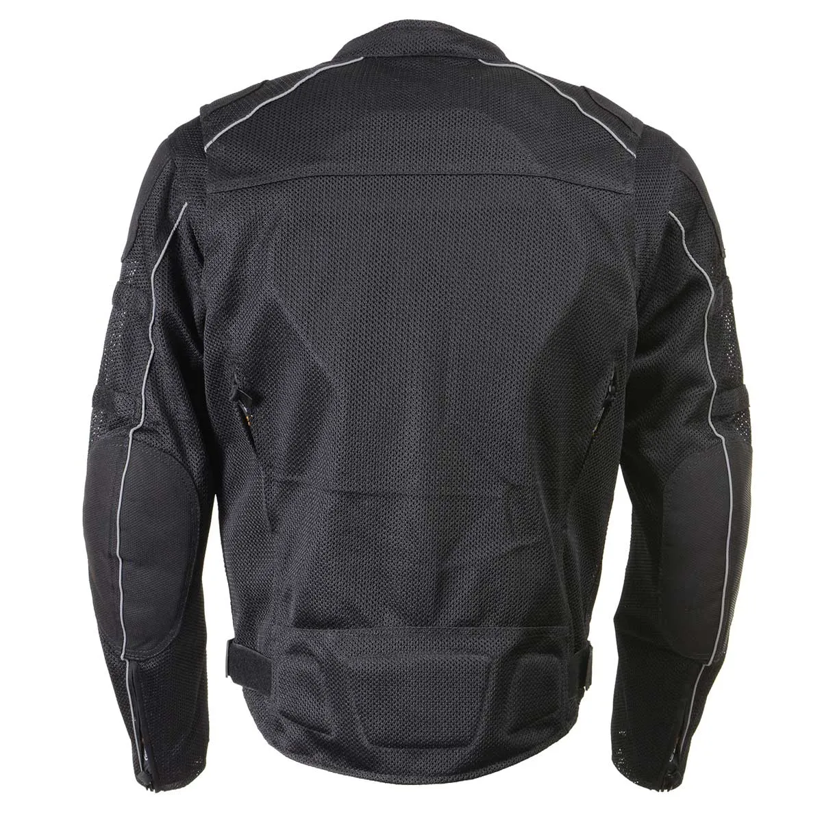 Xelement XS6557 Men's 'Troubled' Black All-Weather Mesh Motorcycle