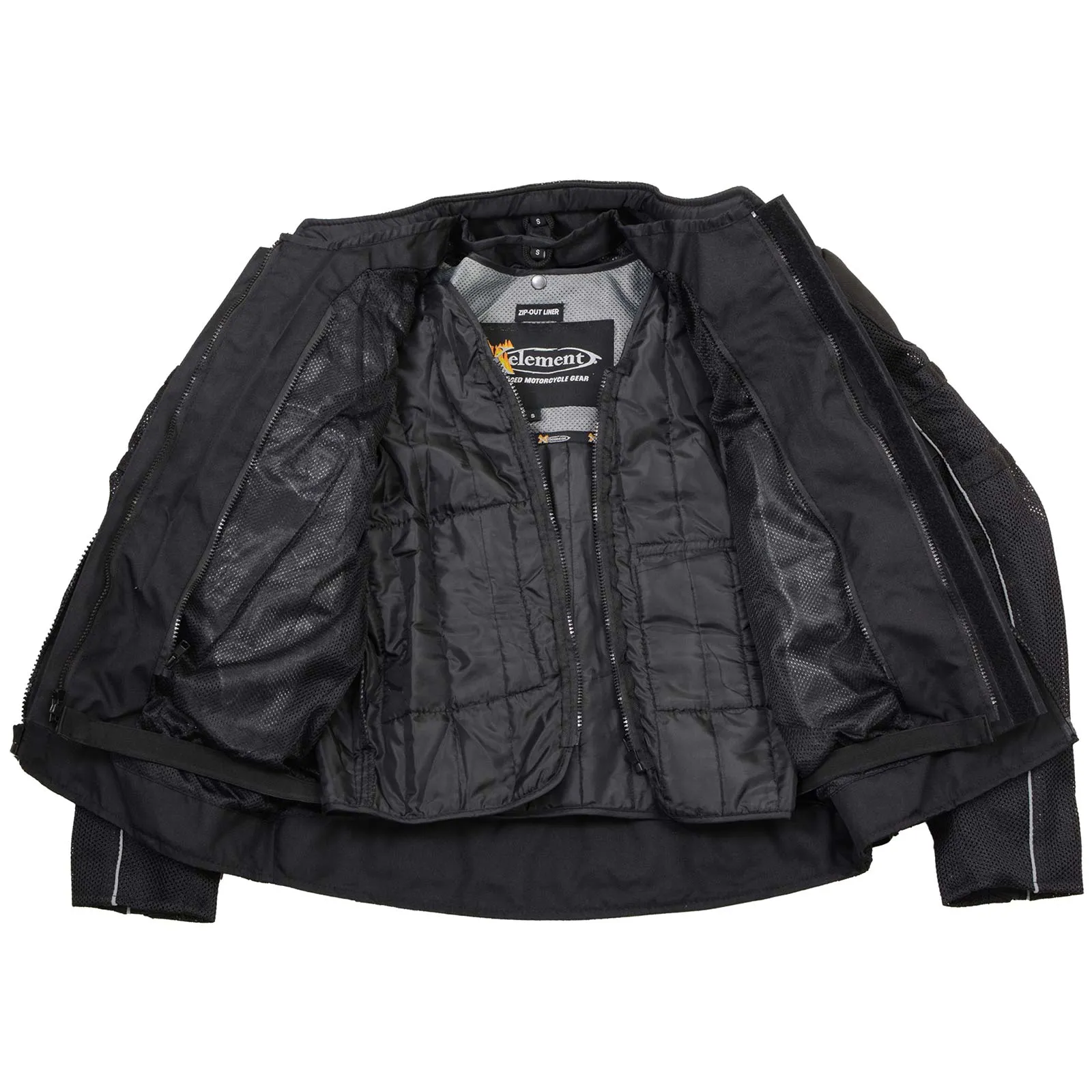 Xelement XS6557 Men's 'Troubled' Black All-Weather Mesh Motorcycle