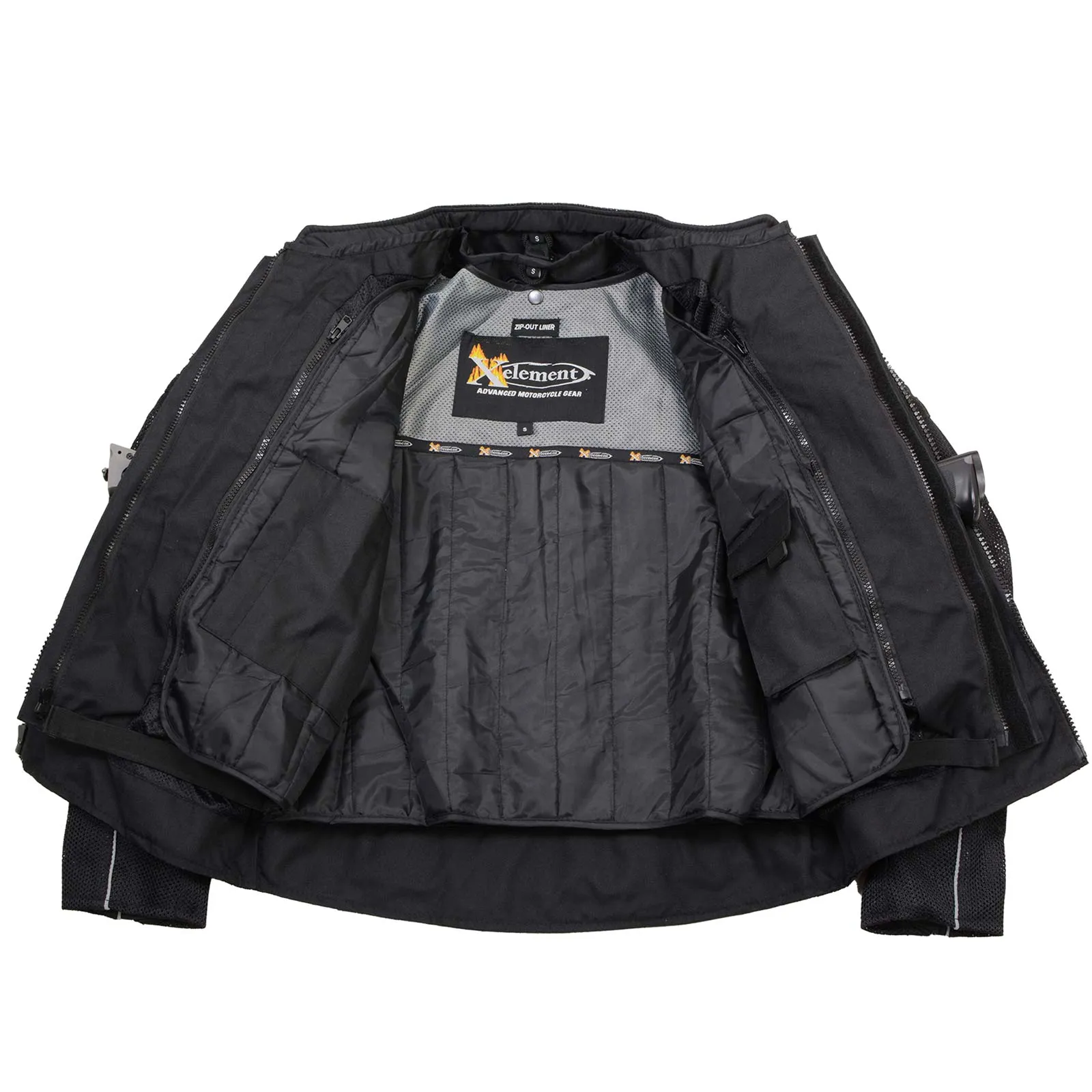 Xelement XS6557 Men's 'Troubled' Black All-Weather Mesh Motorcycle